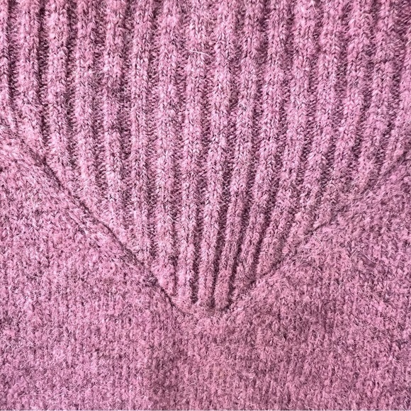 MADEWELL PLUS SIZE DILLON MOCK NECK ALPACA BLEND SWEATER SIZE XXL MAUVE PINK - Picture 3 of 6